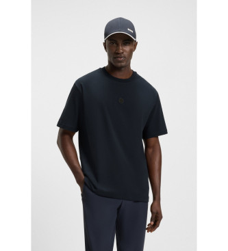 BOSS para hombre. 50535409 Camiseta Double B marino (L), Casual, Algodón, Manga corta