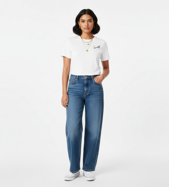 BOSS para mujer. 50549192 Camiseta Elogo crystal blanco (S), Casual, Algodón, Manga corta