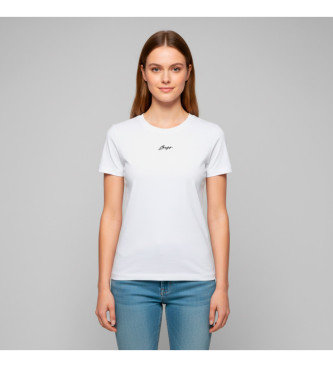 BOSS para mujer. 50554696 Camiseta Elove blanco (XS), Casual, Algodón, Manga corta