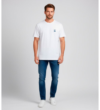 BOSS para hombre. 50551637 Camiseta Logotipo blanco (S), Casual, Algodón, Manga corta