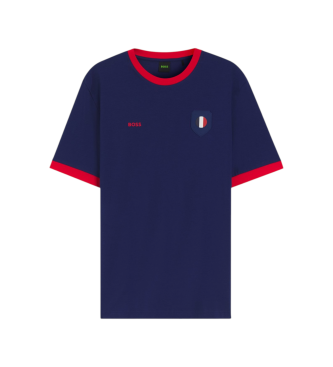 BOSS para hombre. 50562134 Camiseta Lux azul (M), Casual, Algodón, Manga corta