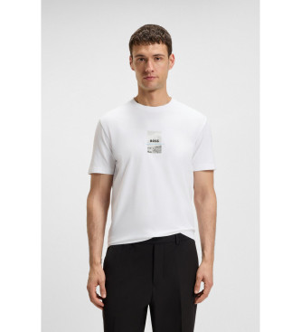 Camiseta Photoprint blanco (M), Casual, Algodón, Manga corta