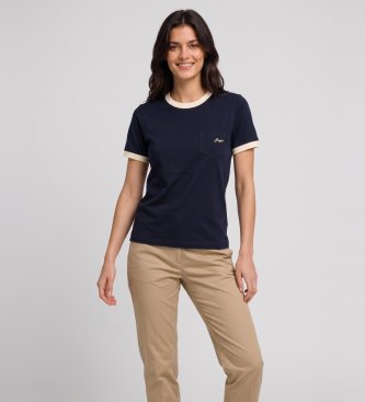 BOSS para mujer. 50571841 Camiseta Slim Fit marino