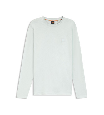 BOSS para hombre. 50512111 Camiseta Tacks Silver (M), Casual, Algodón, Manga larga