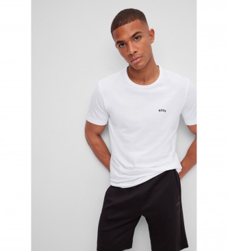 BOSS para hombre. 50469045 Camiseta Tee Curved blanco (XXL), Casual, Algodón, Manga corta