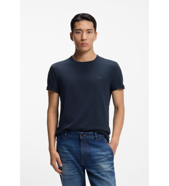 BOSS para hombre. 50508243 Camiseta Tegood marino (3XL), Casual, Algodón, Manga corta