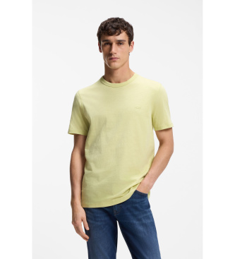BOSS para hombre. 50508243 Camiseta Tegood verde (S), Casual, Algodón, Manga corta