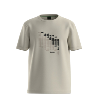 BOSS Camiseta TS Network Flag beige