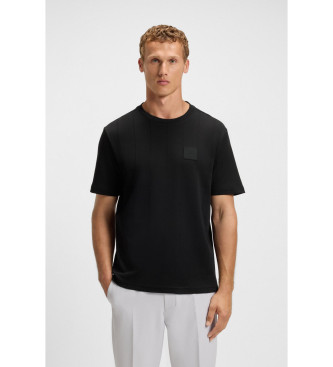 BOSS para hombre. 50531013 Camsieta DropNeedle negro (S), Casual, Algodón, Manga corta