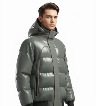 Chaqueta de plumón Ronnie gris (L), Casual, Poliamida