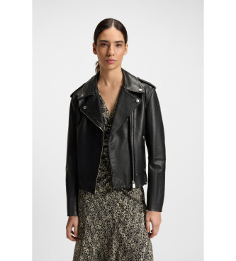 BOSS para mujer. 50541769 Chaqueta Sandy negro (XS), Casual, Piel