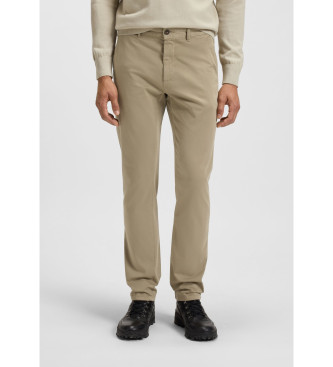 BOSS para hombre. 50510933 Pantalón Chino Slim beige (34/36), Casual, Algodón