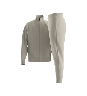 BOSS para hombre. 50555906 Chándal con Ribetes en Contraste beige (XL), Casual, Deportivo, Algodón, Multideporte, Manga larga