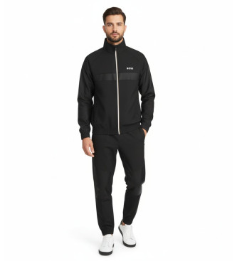 BOSS para hombre. 50541286 Chándal Match negro (M), Casual, Poliéster