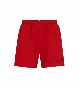 BOSS para hombre. 50469300 Bañador Dolphin rojo (M), Beachwear, Poliéster Reciclado, Sostenible