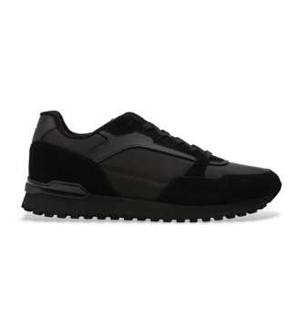 BOSS para hombre. 50523221 Zapatillas de Piel Parkour negro (39), Plano, Cordones, Casual
