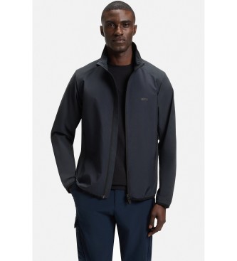 BOSS Chaqueta en popelín superelástico marino