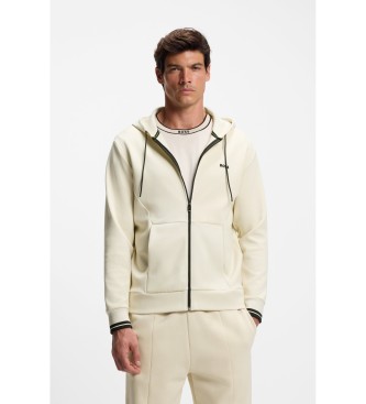 BOSS para hombre. 50542974 Sudadera Zone blanco roto (XXL), Casual, Algodón