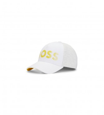 BOSS para hombre. 50495857 Gorra Metrastripe blanco (OSFA), Casual, Algodón