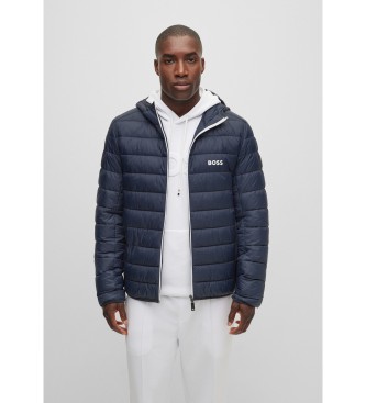 BOSSvoor mannen. 50472472 Thor Jas Navy (3XL), Casual, Polyamide, Lange mouwen, Marineblauw
