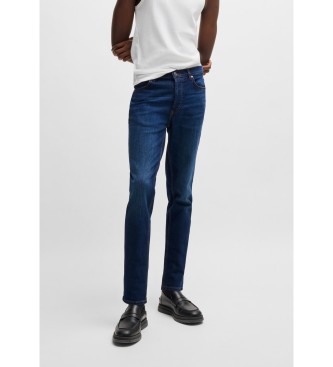 BOSS para hombre. 50517544 Jeans tapered fit en denim elástico marino (36/34), Casual, Algodón