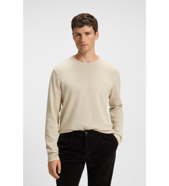 BOSS para hombre. 50520725 Jersey Tempesto beige (L), Casual, Algodón