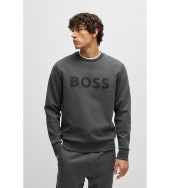 BOSS para hombre. 50535117 Sudadera Salbo gris oscuro (XXL), Casual, Algodón
