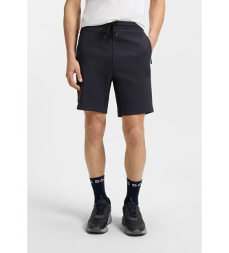 BOSSvoor mannen. 50537199 Headlo Rib marine short (XXL), Casual, Sportief, Katoen, Meerdere sporten, Marineblauw