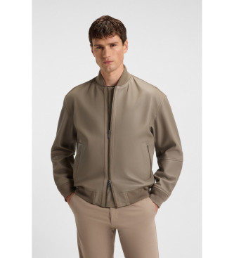 BOSS para hombre. 50547545 Chaqueta de Piel Style marrón (50), Casual