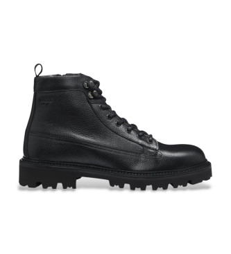 BOSS para hombre. 50552581 Botines de Piel Julyo negro (46), Plano, Cremallera, Casual