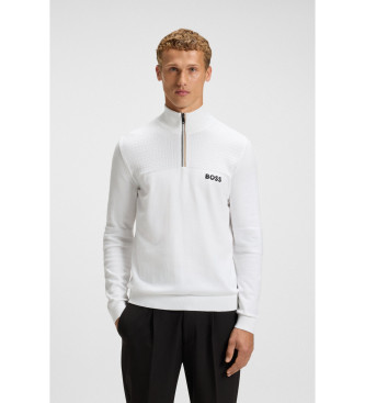 BOSS para hombre. 50541953 Jersey Hydro blanco (S), Casual, Algodón, Manga larga