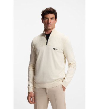 BOSS para hombre. 50541953 Jersey Hydro beige (XXL), Casual, Poliéster, Manga larga