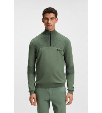 BOSS para hombre. 50541953 Jersey Hydro verde (XL), Casual, Algodón, Manga larga