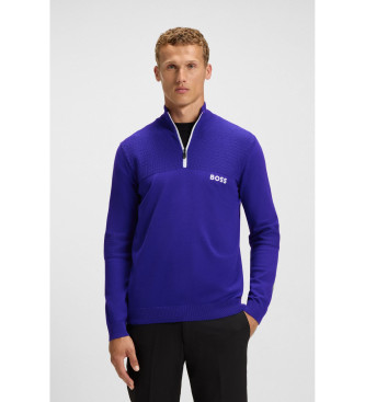 BOSS para hombre. 50541953 Jersey Hydro azul (M), Casual, Algodón, Manga larga