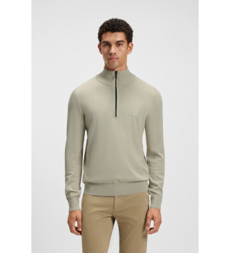Boss For Man. 50527585 Jersey Kanobix Beige (S), Casual, Cotton, Long Sleeve