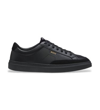 BOSS Zapatillas de piel Kieran Tenn negro