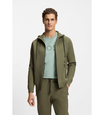 BOSS para hombre. 50553760 Chaqueta Rayas verde (S), Casual, Deportivo, Multideporte, Poliéster