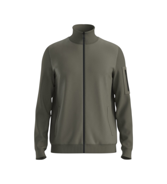 BOSS para hombre. 50556153 Chaqueta Momentum verde oscuro (L), Casual, Poliéster