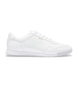 BOSS para hombre. 50536525 Zapatillas Titanium blanco (40), Plano, Cordones, Casual