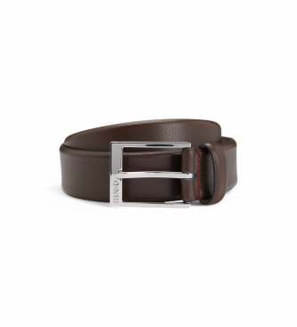 HUGO para hombre. 50541175 Cinturón Volpiana marrón (95 cm), Casual, Piel