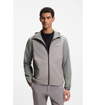 BOSS para hombre. 50551077 Chaqueta Cruiselite gris (L), Casual, Poliéster