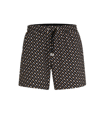 BOSS para hombre. 50515720 Bañador Manu new negro (S), Beachwear, Poliéster Reciclado, Sostenible