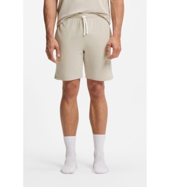 BOSS para hombre. 50515314 Shorts Algodón Elástico con Logo Bordado beige (XL), Casual