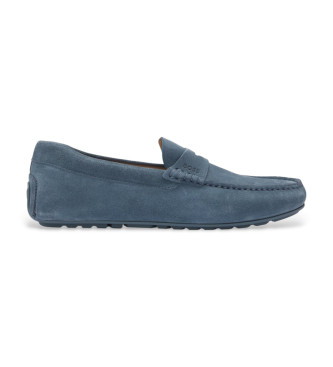 BOSS para hombre. 50541750 Mocasines de Piel Noel azul (43), Plano, Ninguno, Casual