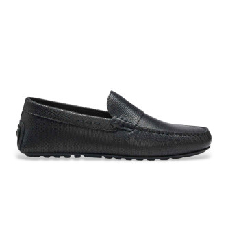 BOSS para hombre. 50552565 Mocasines de piel Noel Mocc negro (46), Plano, Ninguno, Casual