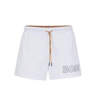BOSS para hombre. 50469280 Bañador Mooneye blanco (S), Beachwear, Poliamida