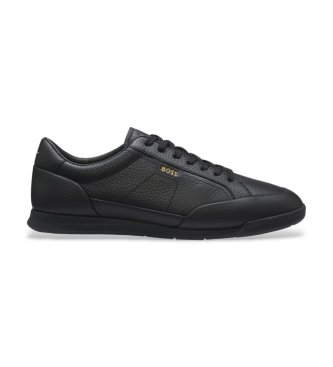 BOSS Zapatillas de piel Nitan Low negro