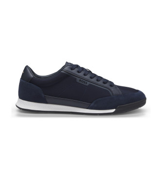 BOSS para hombre. 50548864 Zapatillas Nitan marino (43), Plano, Cordones, Casual