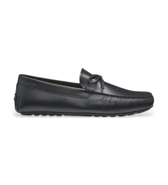 BOSS para hombre. 50557676 Mocasines de Piel Noel negro (45), Plano, Ninguno, Casual