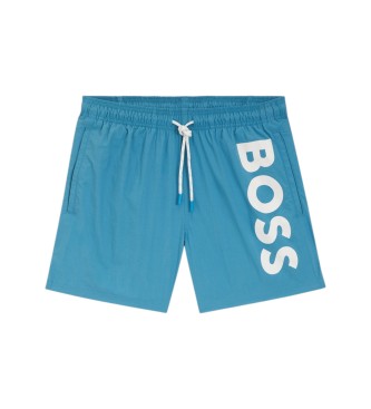 BOSS för män. 50514502 Turkos snabbtorkande baddräkt (XXL), Strandkläder, Polyester